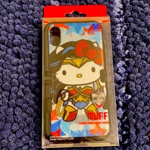Hello kitty Wonder Woman iPhone X case NEW